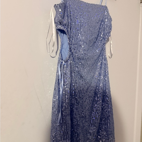 B Darlin Sparkling Blue Mini Dress - Picture 4 of 4